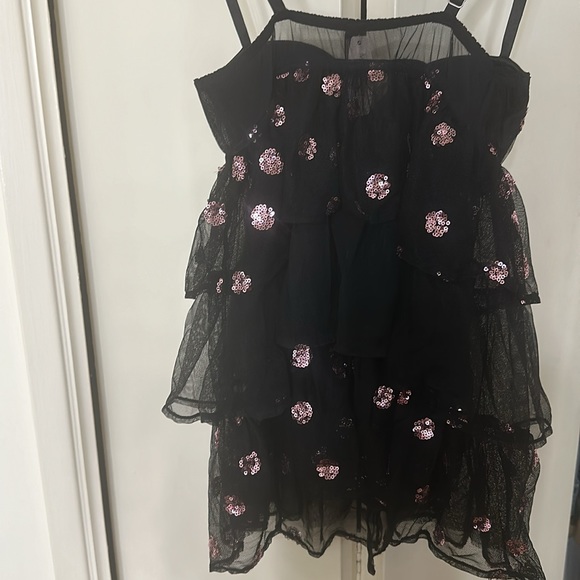 NWT Victoria Secrret sexy lingerie black with pink sparkly sequence 34C - Picture 7 of 7